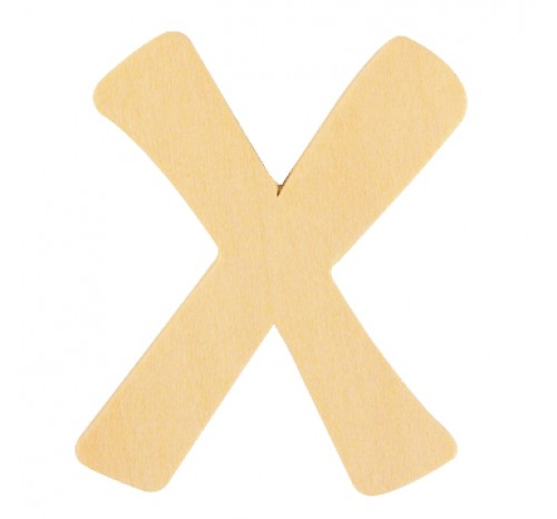houten letter X 